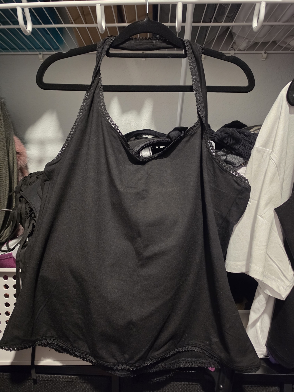 FoxBlood Black Halter Top